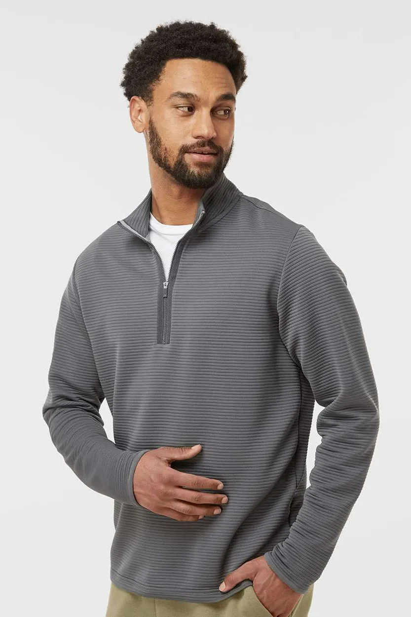 Adidas Mens Spacer 1/4 Zip Sweatshirt - Grey
