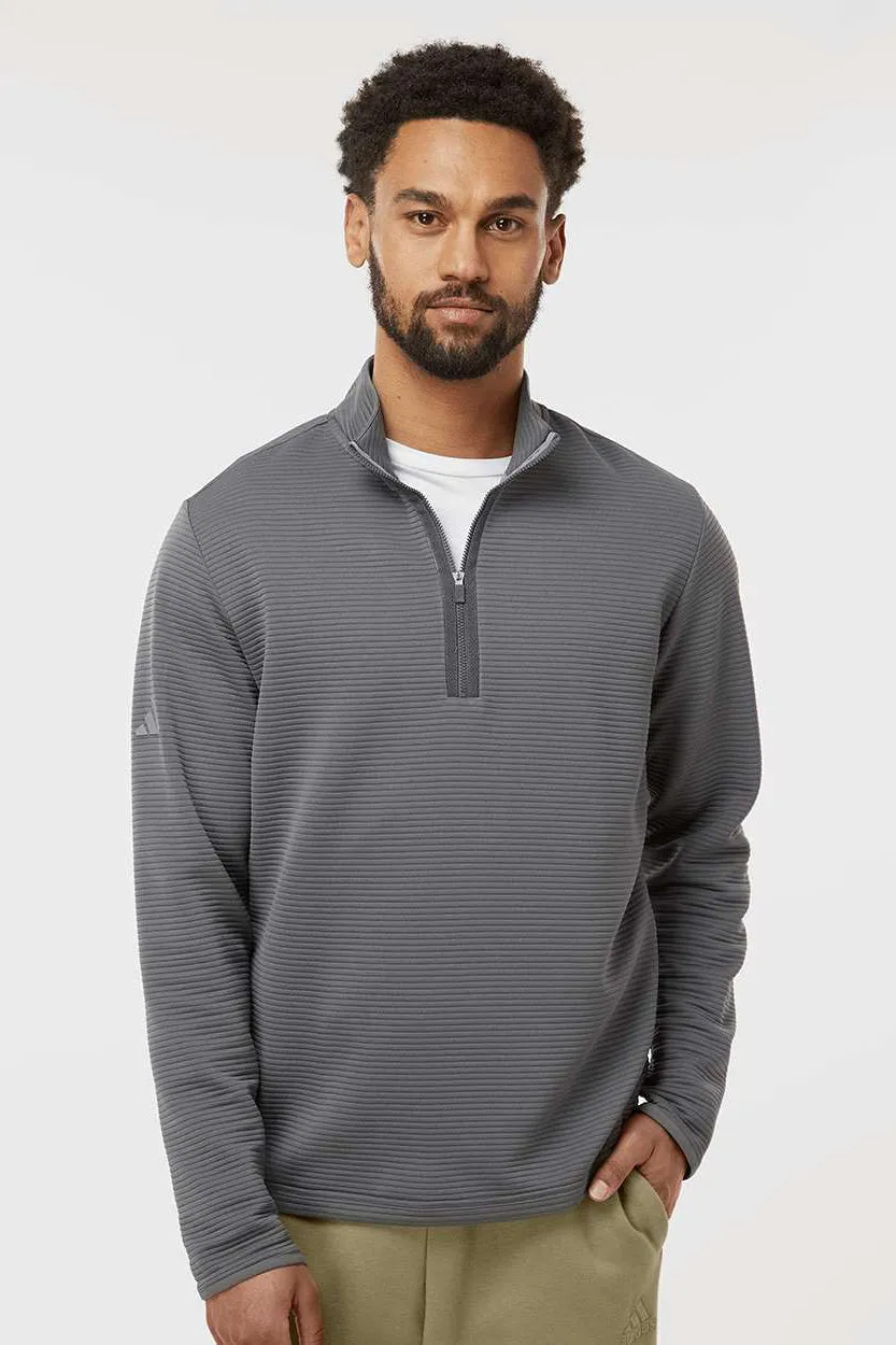 Adidas Mens Spacer 1/4 Zip Sweatshirt - Grey