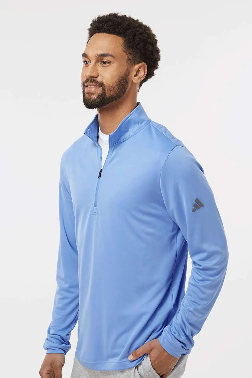 Adidas Mens UPF 50  1/4 Zip Sweatshirt - Blue Fusion