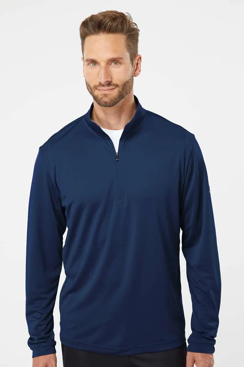 Adidas Mens UPF 50  1/4 Zip Sweatshirt - Collegiate Navy Blue