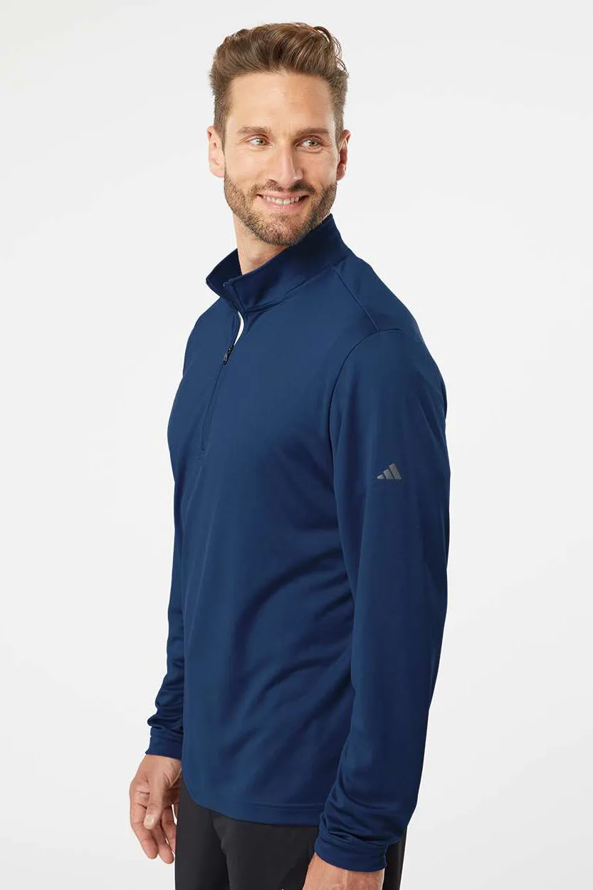 Adidas Mens UPF 50  1/4 Zip Sweatshirt - Collegiate Navy Blue