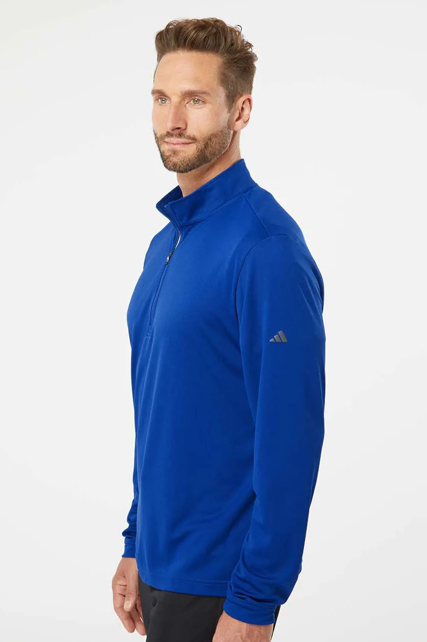 Adidas Mens UPF 50  1/4 Zip Sweatshirt - Collegiate Royal Blue