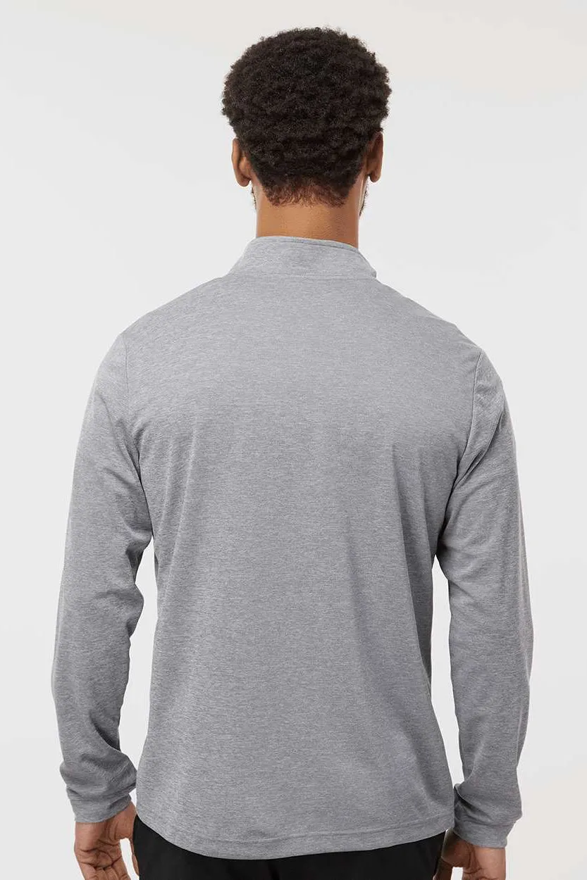 Adidas Mens UPF 50  1/4 Zip Sweatshirt - Grey Melange