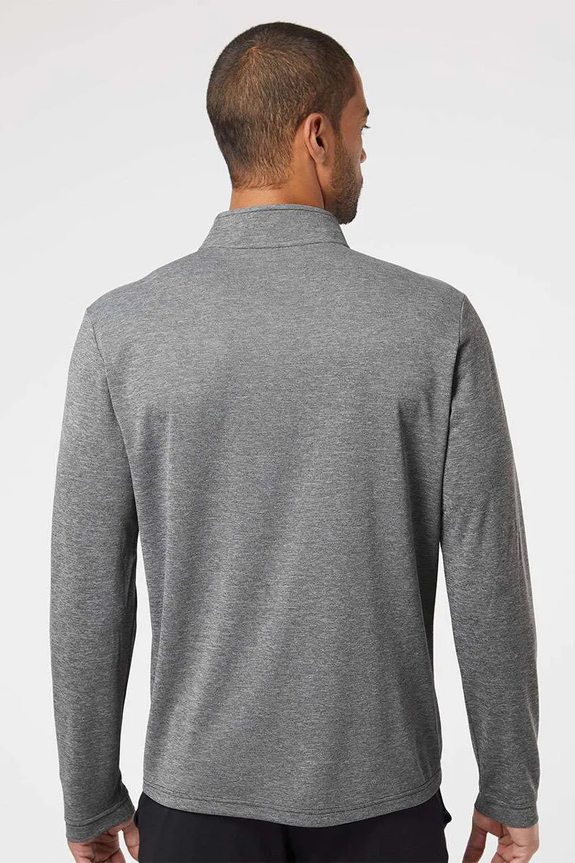 Adidas Mens UPF 50  1/4 Zip Sweatshirt - Heather Black