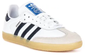 Adidas Samba OG In White Navy For Youth Shoes Adidas