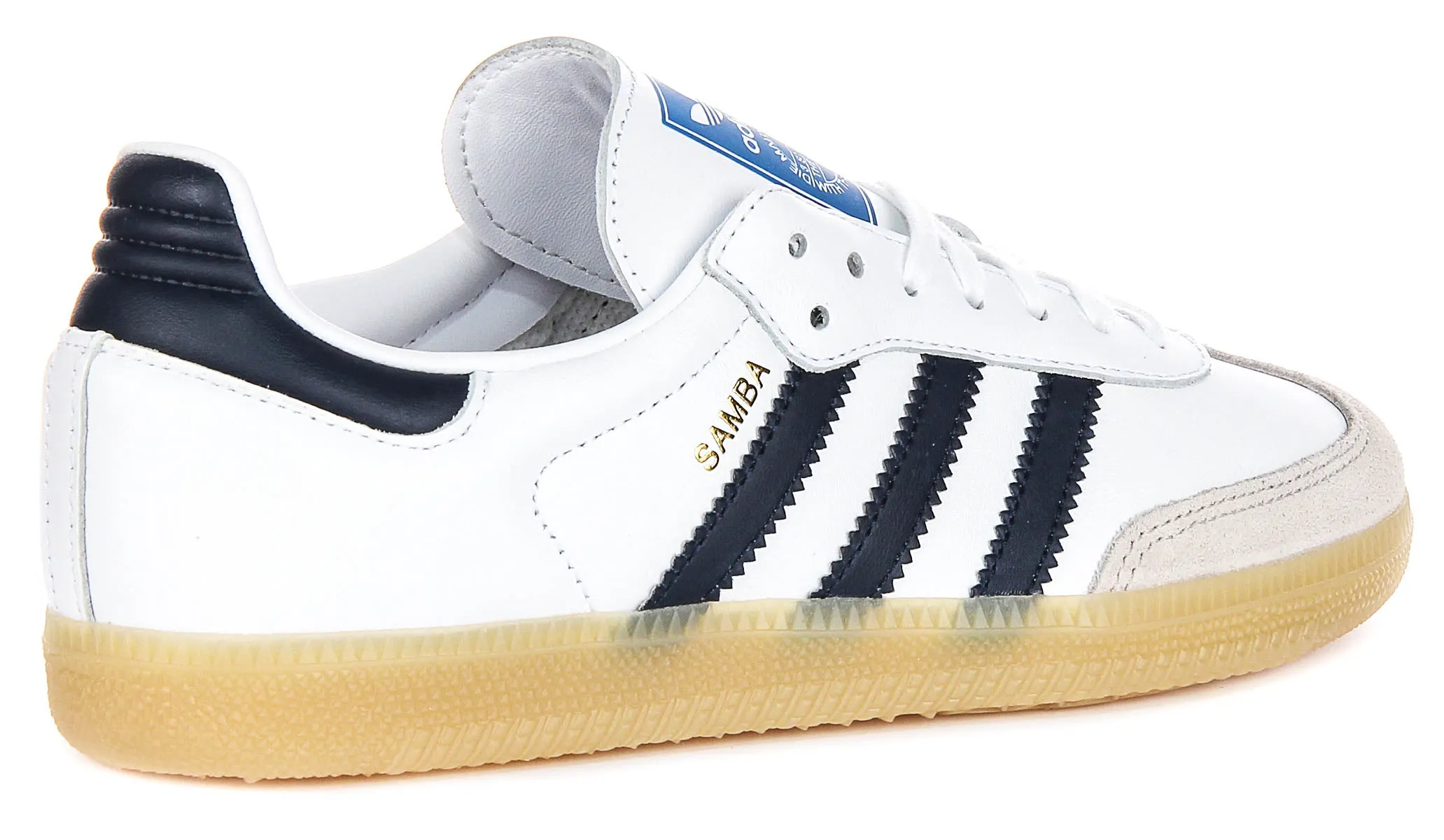 Adidas Samba OG In White Navy For Youth Shoes Adidas