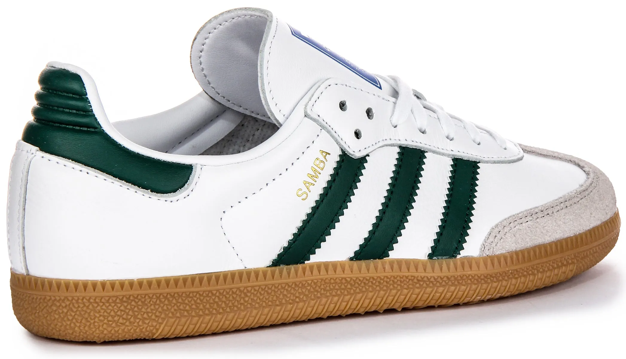 Adidas Samba OG J In White Green For Youth Shoes Adidas