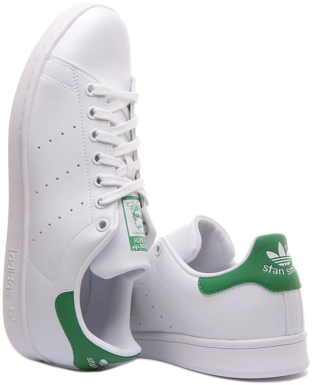 Adidas Stan Smith In White Green For Men Shoes Adidas