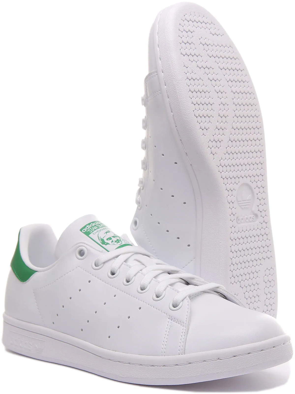 Adidas Stan Smith In White Green For Men Shoes Adidas