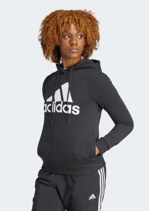 Adidas Women's Essentials Relaxed Logo Hoodie Black