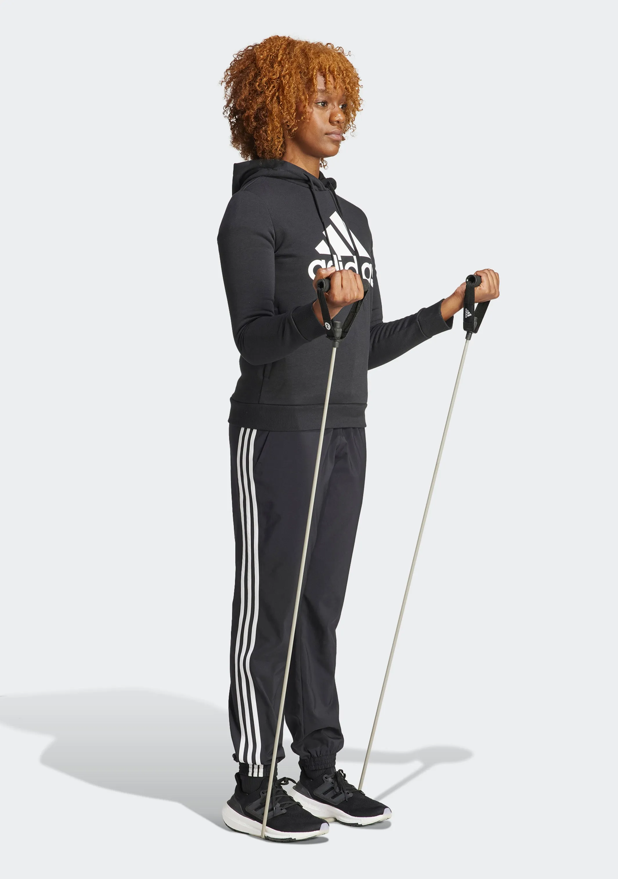 Adidas Women's Essentials Relaxed Logo Hoodie Black