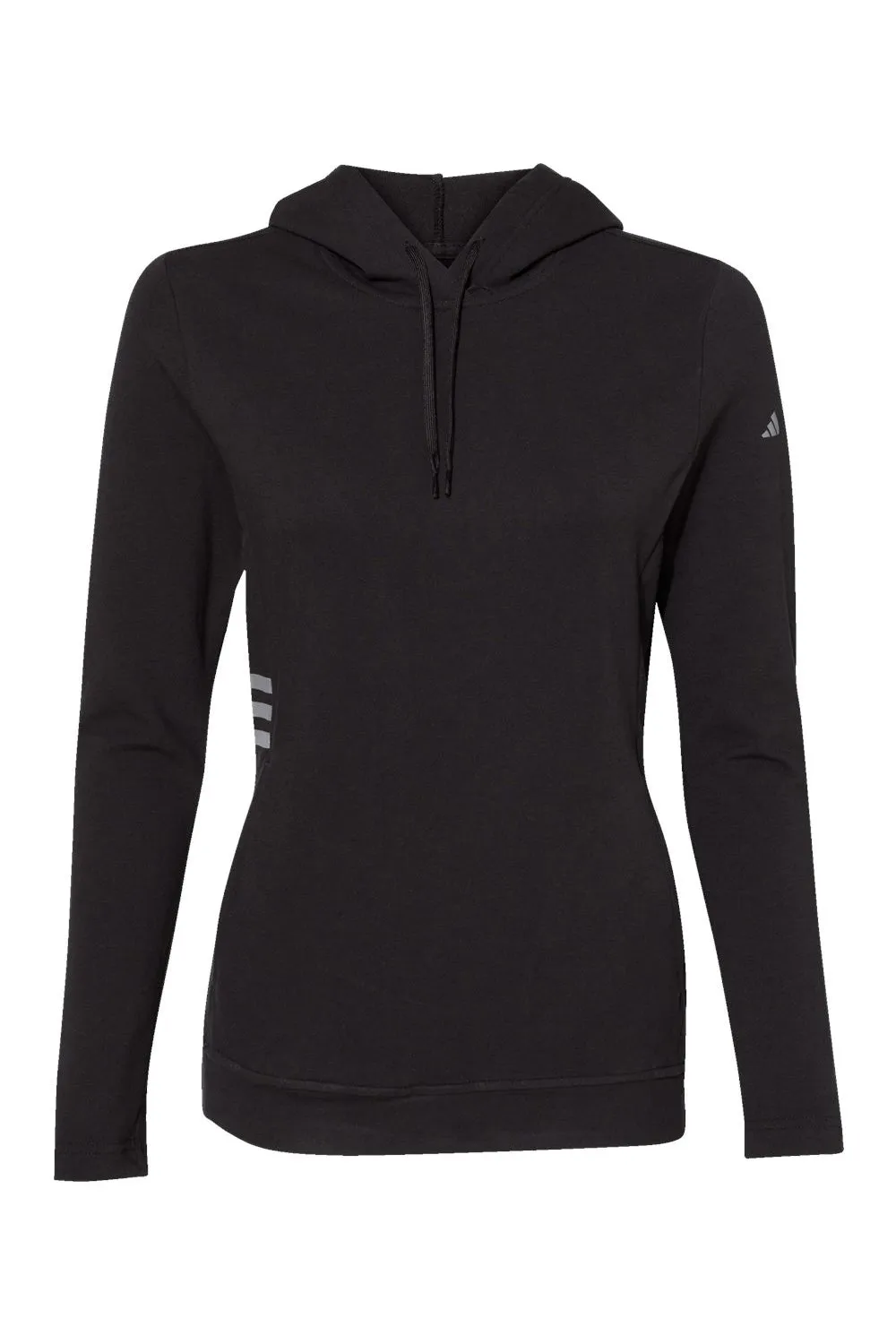 Adidas Womens Hooded Sweatshirt Hoodie w/ Pockets - Black - Closeout