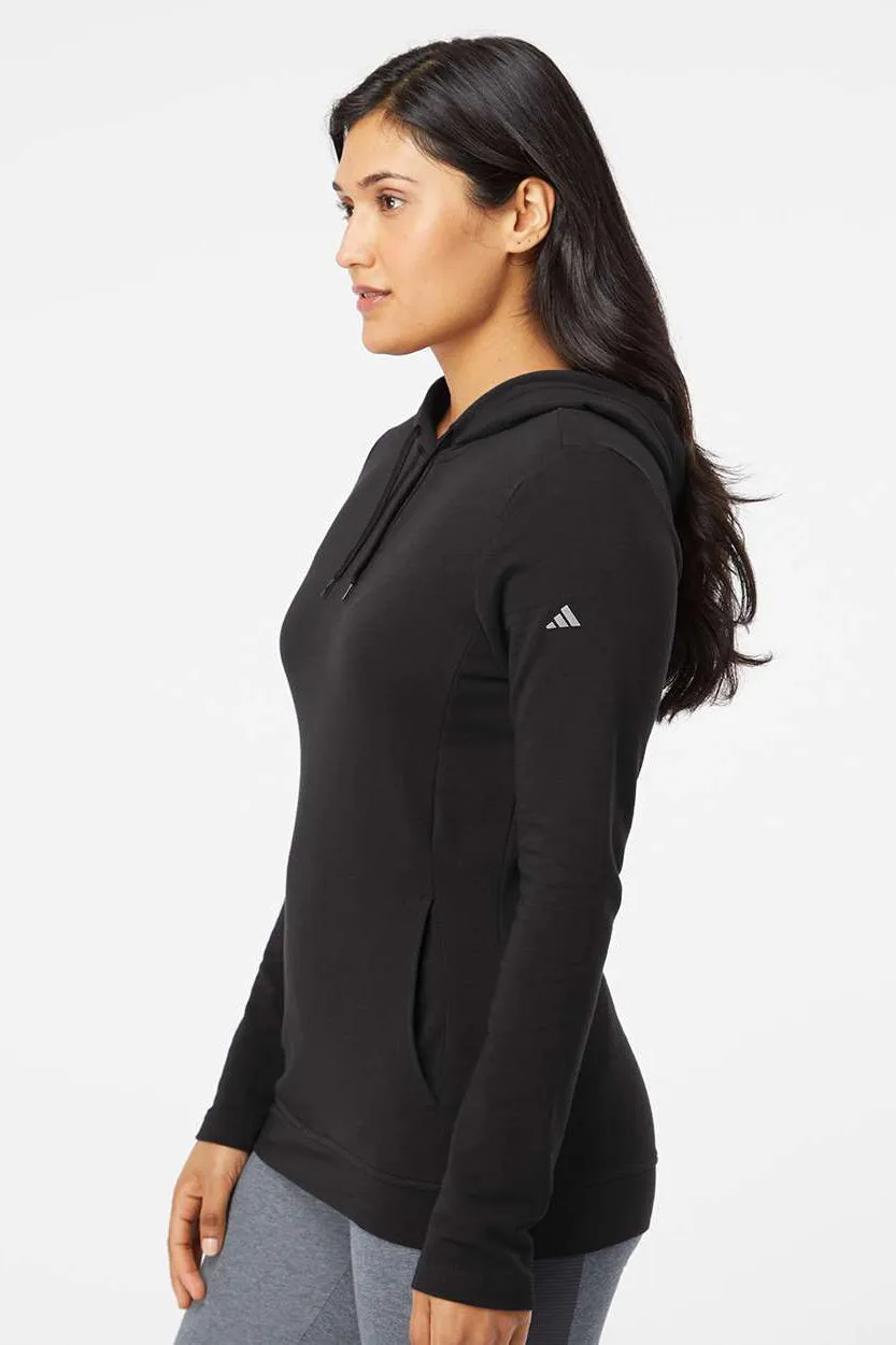 Adidas Womens Hooded Sweatshirt Hoodie w/ Pockets - Black - Closeout