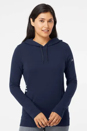 Adidas Womens Hooded Sweatshirt Hoodie w/ Pockets - Collegiate Navy Blue - Closeout