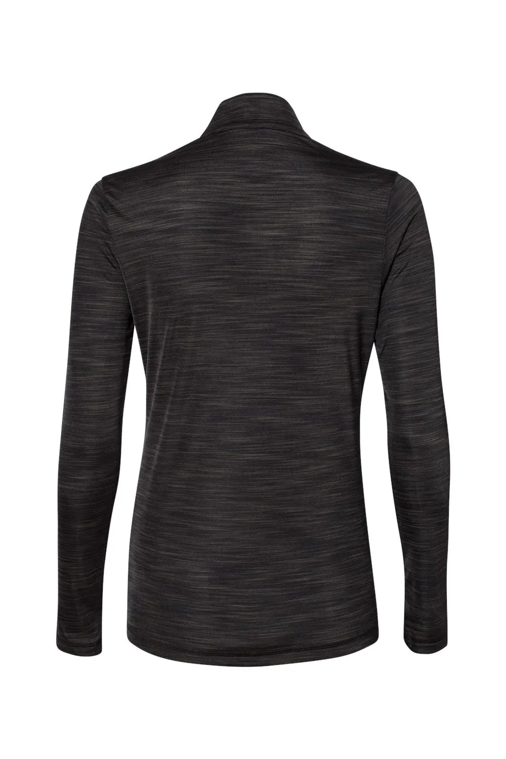 Adidas Womens Moisture Wicking 1/4 Zip Sweatshirt - Black Melange