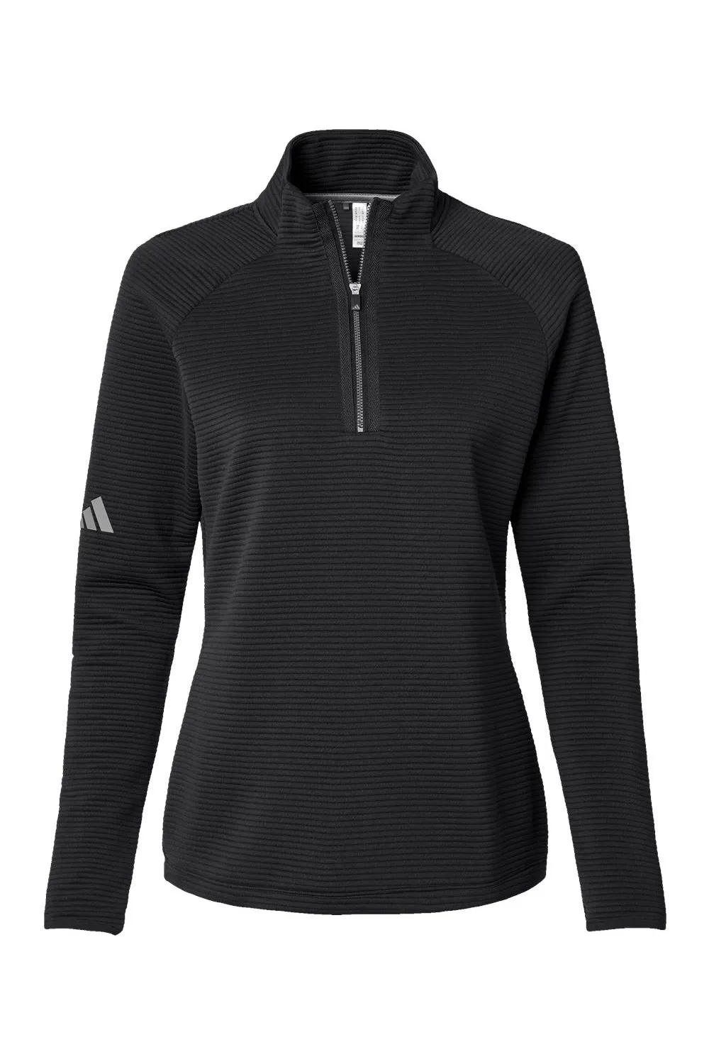 Adidas Womens Spacer 1/4 Zip Sweatshirt - Black
