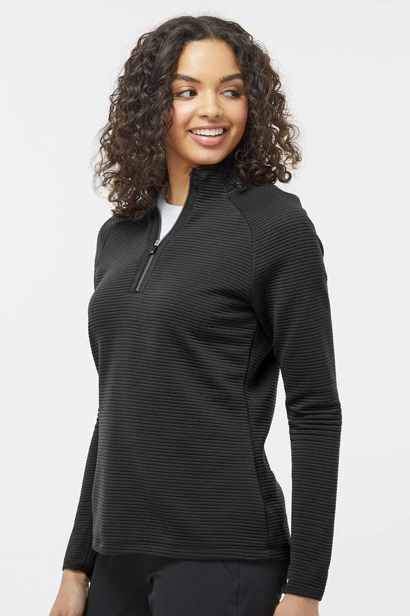 Adidas Womens Spacer 1/4 Zip Sweatshirt - Black