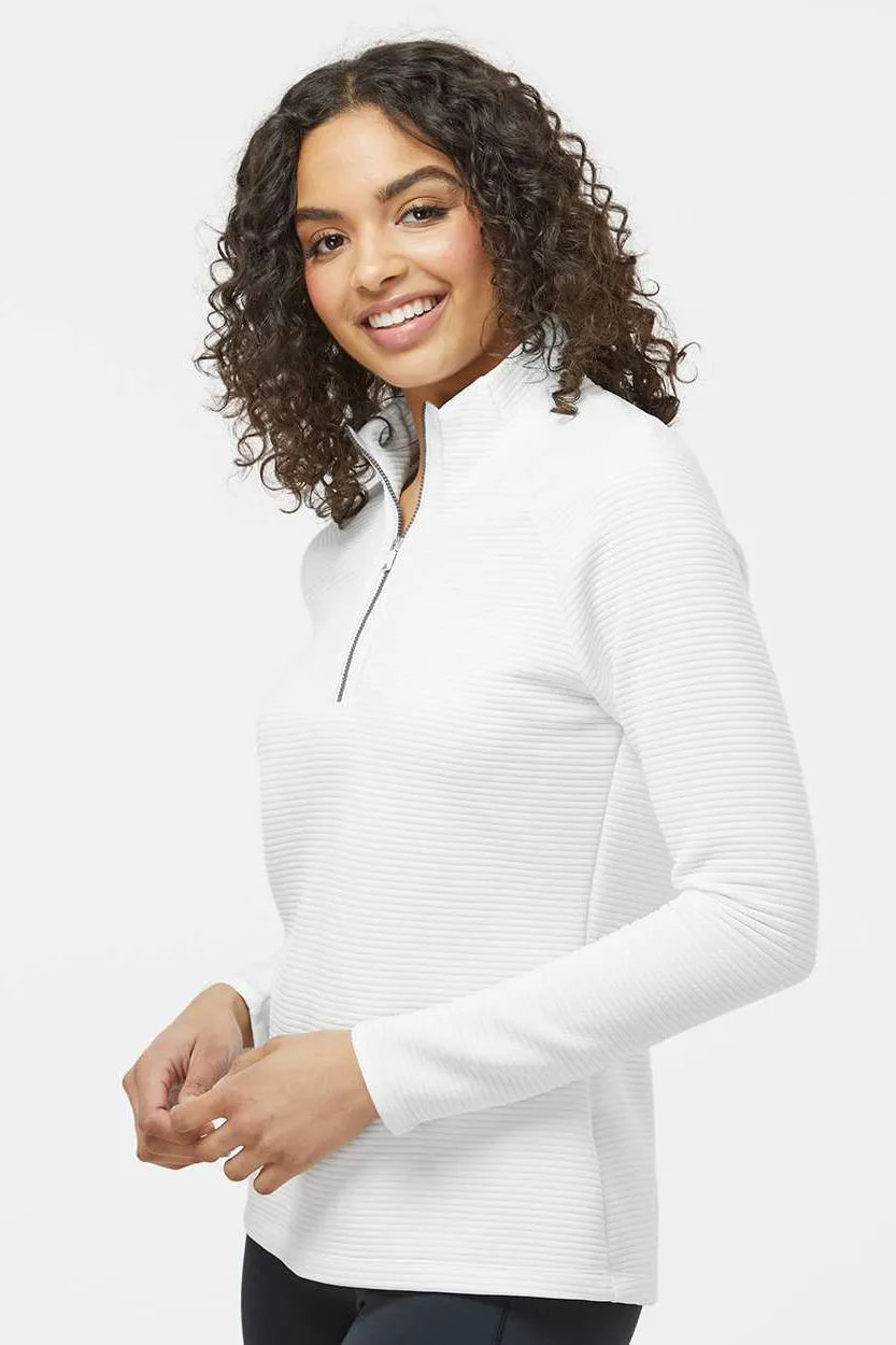 Adidas Womens Spacer 1/4 Zip Sweatshirt - Core White