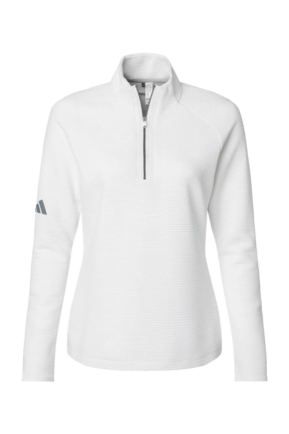Adidas Womens Spacer 1/4 Zip Sweatshirt - Core White