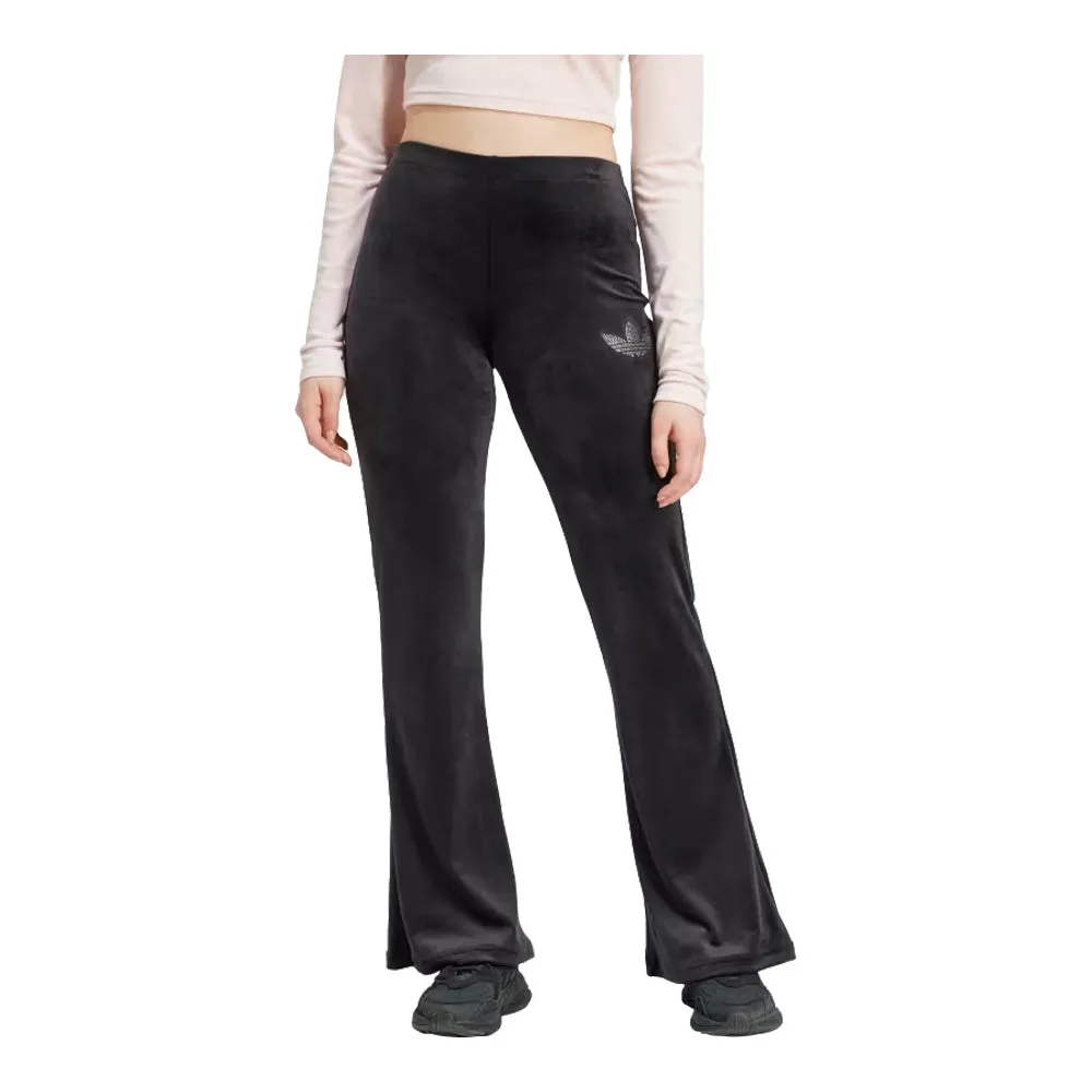 adidas Women's Velvet Pants With Rhinestone Trefoil Adidas
