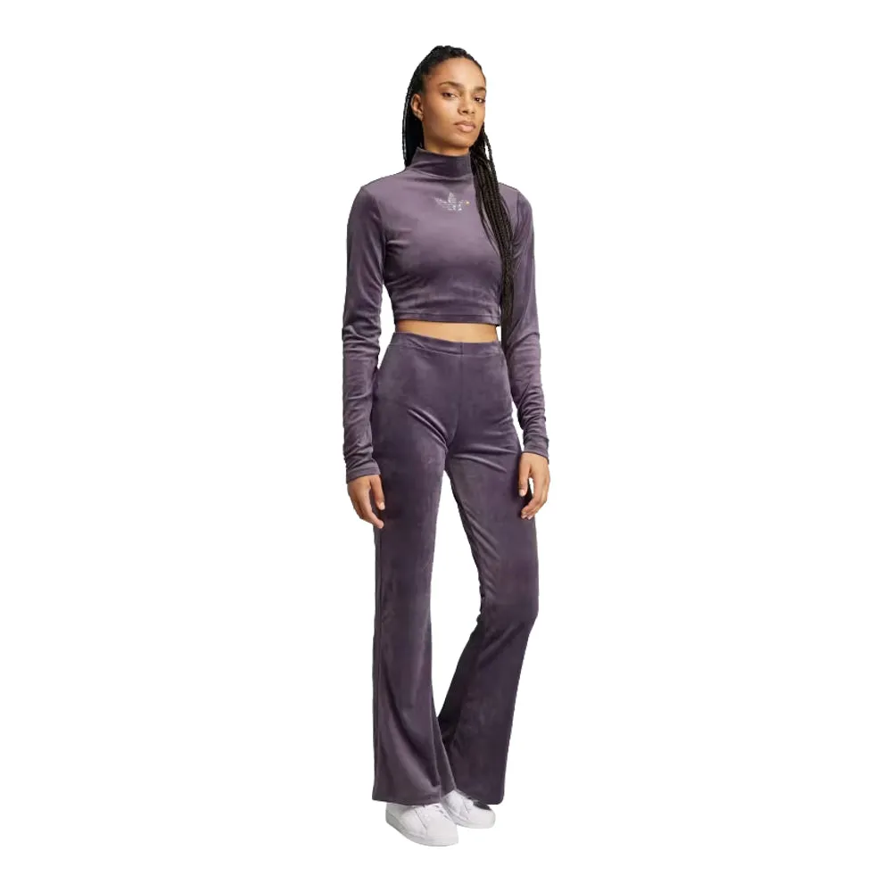 adidas Women's Velvet Pants With Rhinestone Trefoil Adidas
