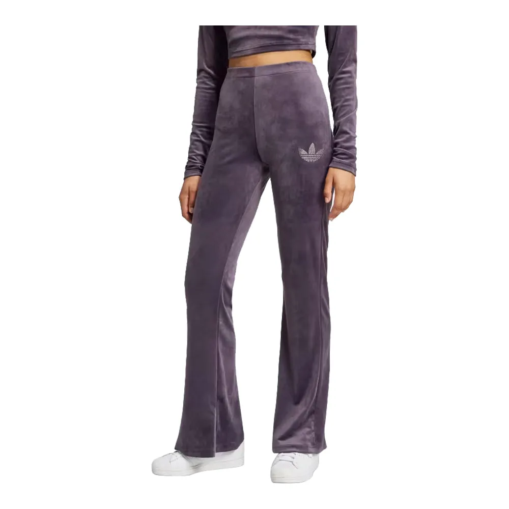 adidas Women's Velvet Pants With Rhinestone Trefoil Adidas
