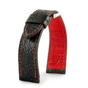 a??Eco-friendly "Upcycling"" watch strap - Dark green sea bass Luxury watch bands Limited edition watch bands