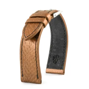 a??Eco-friendly "Upcycling"" watch strap - Golden trout Luxury watch bands Limited edition watch bands