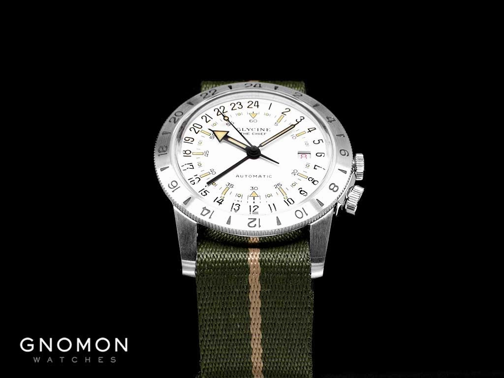 Airman ??The Chief?? GMT White - Military Nylon Strap Ref. GL0473