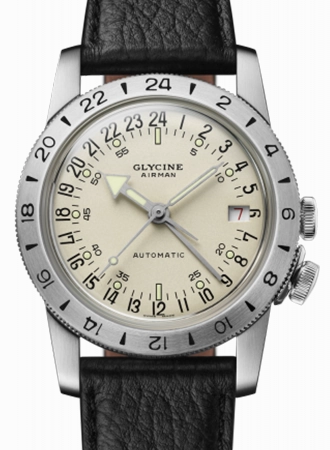 Airman No. 1 Cream GMT 36 Ref. GL0372,automatic watch,automatic watches for men,automatic watches for women,luxury automatic watch,minimalist automatic watch,dress automatic watch,vintage automatic watch,automatic watch sale