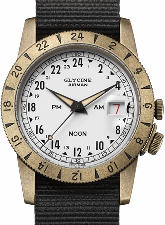 Airman Vintage NOON Aged White Ref. GL0378,automatic watch,automatic watches for men,automatic watches for women,luxury automatic watch,minimalist automatic watch,dress automatic watch,vintage automatic watch,automatic watch sale
