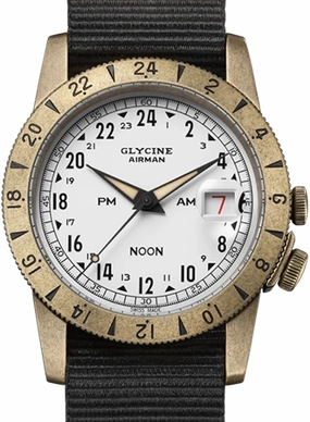 Airman Vintage NOON Aged White Ref. GL0378,automatic watch,automatic watches for men,automatic watches for women,luxury automatic watch,minimalist automatic watch,dress automatic watch,vintage automatic watch,automatic watch sale