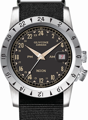 Airman Vintage NOON Black Ref. GL0377,automatic watch,automatic watches for men,automatic watches for women,luxury automatic watch,minimalist automatic watch,dress automatic watch,vintage automatic watch,automatic watch sale