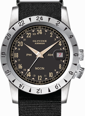 Airman Vintage NOON Black Ref. GL0377,automatic watch,automatic watches for men,automatic watches for women,luxury automatic watch,minimalist automatic watch,dress automatic watch,vintage automatic watch,automatic watch sale
