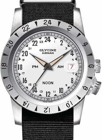 Airman Vintage NOON White Ref. GL0376,automatic watch,automatic watches for men,automatic watches for women,luxury automatic watch,minimalist automatic watch,dress automatic watch,vintage automatic watch,automatic watch sale
