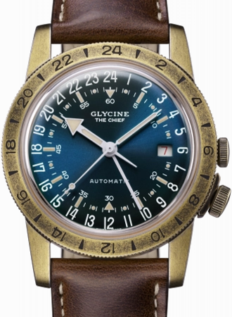 Airman Vintage "The Chief" GMT Aged Blue Ref. GL0308,automatic watch,automatic watches for men,automatic watches for women,luxury automatic watch,minimalist automatic watch,dress automatic watch,vintage automatic watch,automatic watch sale