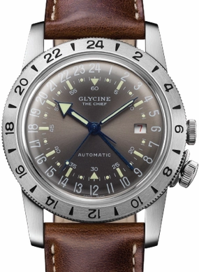 Airman Vintage "The Chief" GMT Grey Ref. GL0303,automatic watch,automatic watches for men,automatic watches for women,luxury automatic watch,minimalist automatic watch,dress automatic watch,vintage automatic watch,automatic watch sale