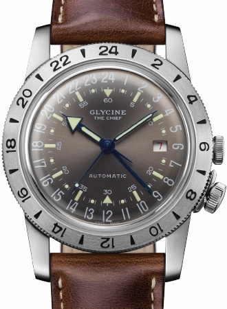 Airman Vintage "The Chief" GMT Grey Ref. GL0303,automatic watch,automatic watches for men,automatic watches for women,luxury automatic watch,minimalist automatic watch,dress automatic watch,vintage automatic watch,automatic watch sale