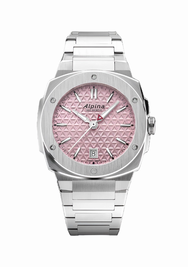 Alpina Alpiner Pink Dial Stainless Steel Watch AL-220PI2AE6B 