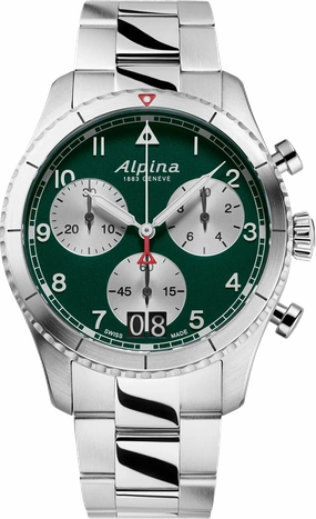 Alpina Startimer Pilot Quartz Chronograph Big Date AL-372GRS4S26B 