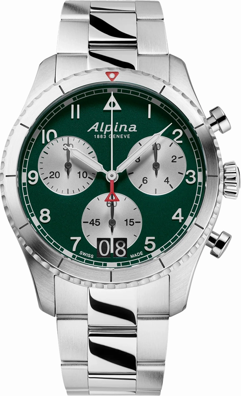 Alpina Startimer Pilot Quartz Chronograph Big Date AL-372GRS4S26B 