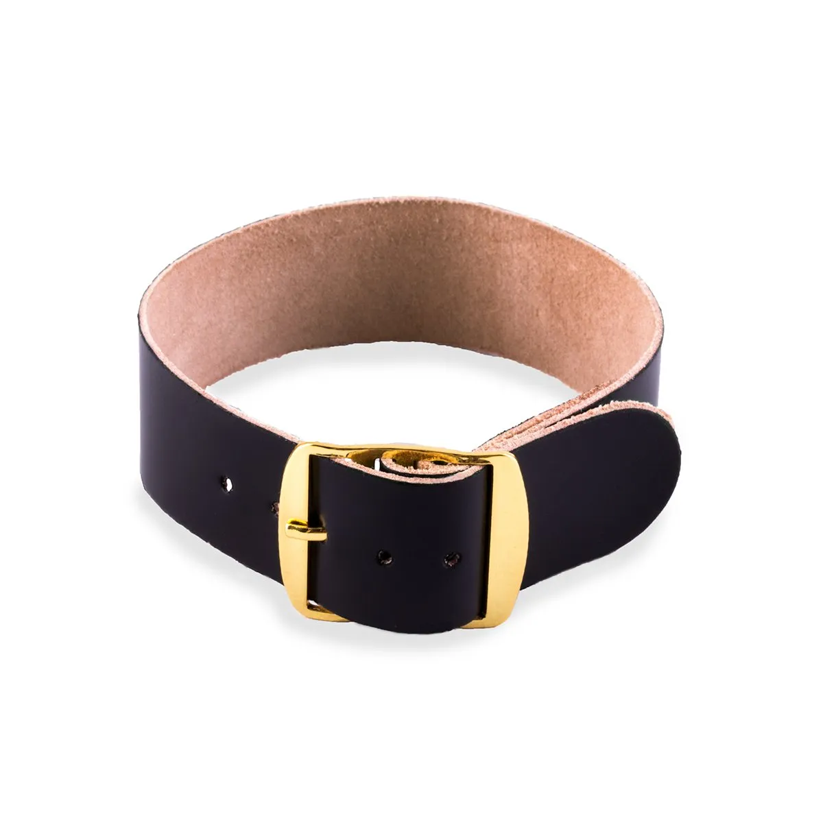 a??Perlon leather watchstrap - Cordovan (black, dark brown, medium brown)