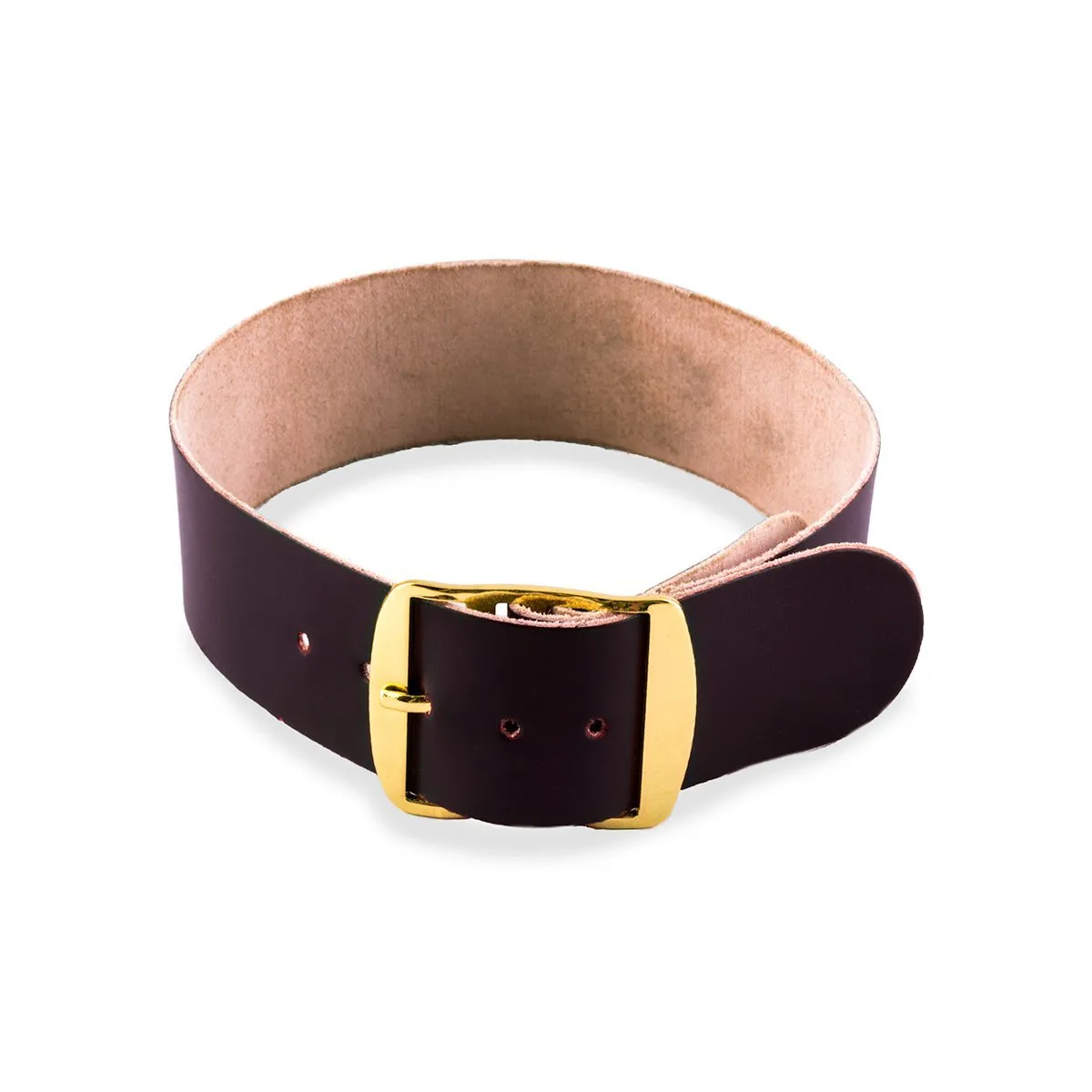 a??Perlon leather watchstrap - Cordovan (black, dark brown, medium brown)