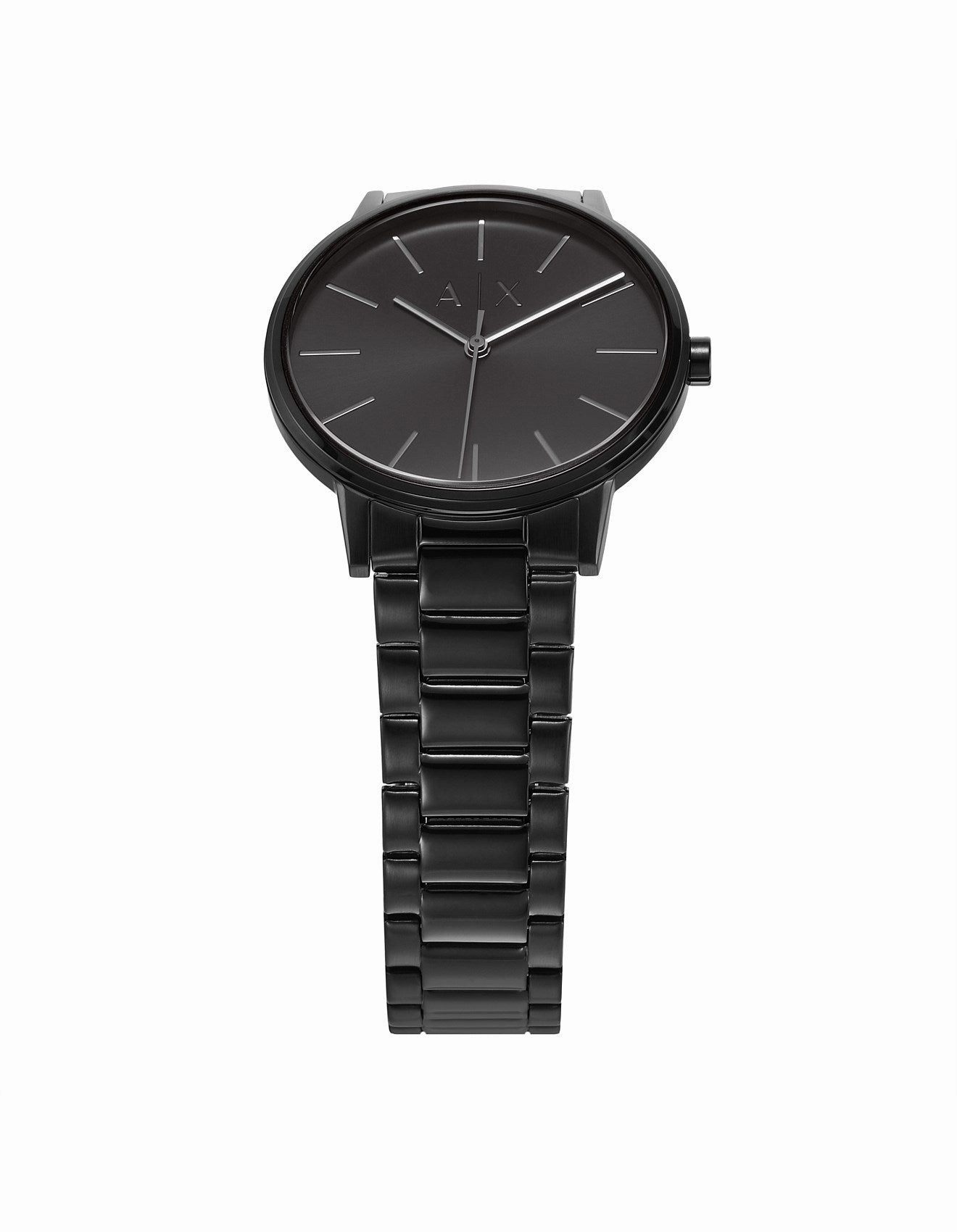 Armani Cayde Elegant Black Steel Band Timepiece AX2701