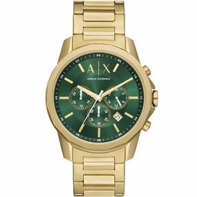 Armani Exchange Banks AX1746 Chronograph stainless steel watch clasp High quality stainless steel watch