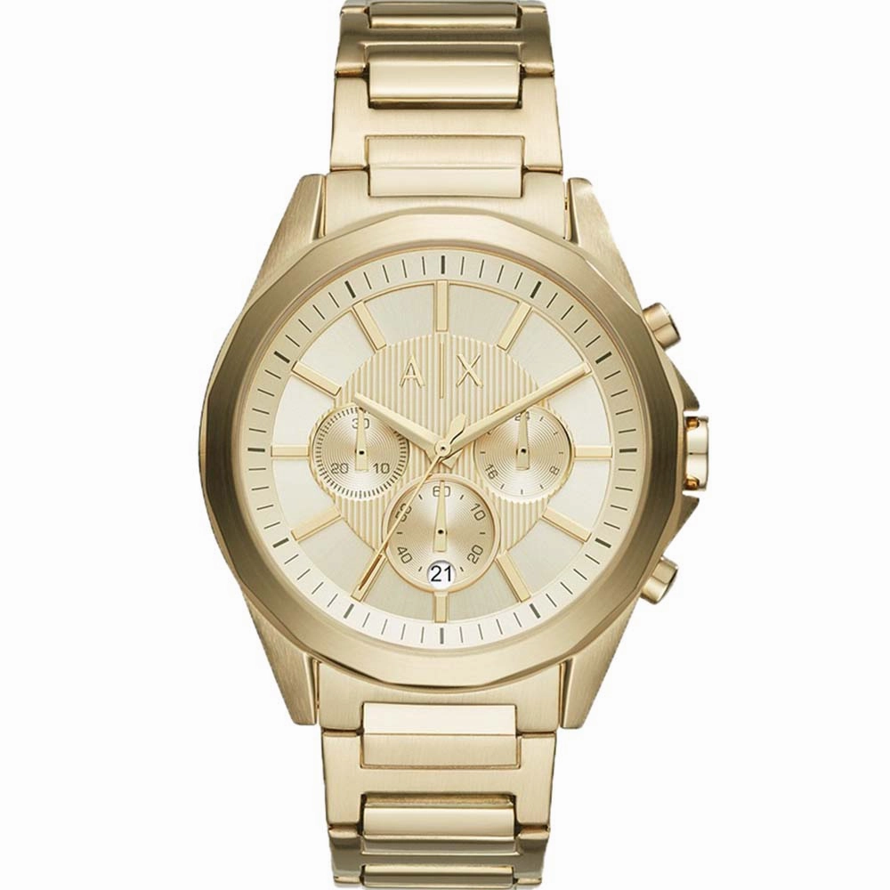 Armani Exchange Drexler AX2602 Chronograph stainless steel watch clasp High quality stainless steel watch