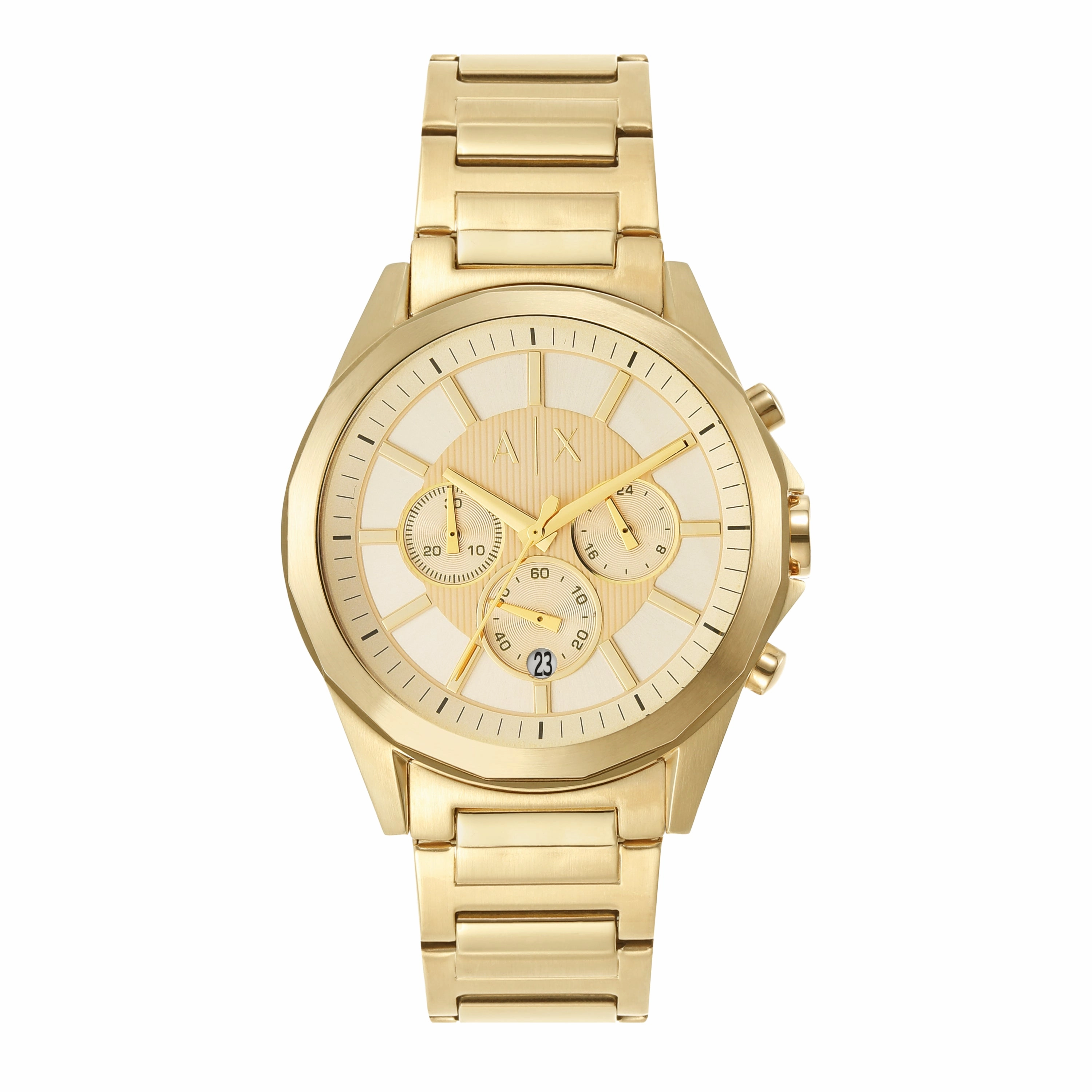 Armani Exchange Drexler Gold Stainless Steel Luxury Watch AX2602 