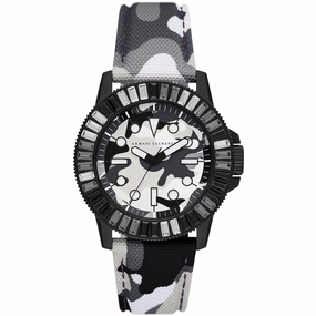 Armani Exchange Men's Watch - Classic Quartz Black and White Dial Strap | AX1856 