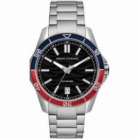 Armani Exchange Men's Watch - Classic Quartz Black Dial Silver Bracelet | AX1955 men's watches best men's watches under $500 affordable men's watches men watches classic