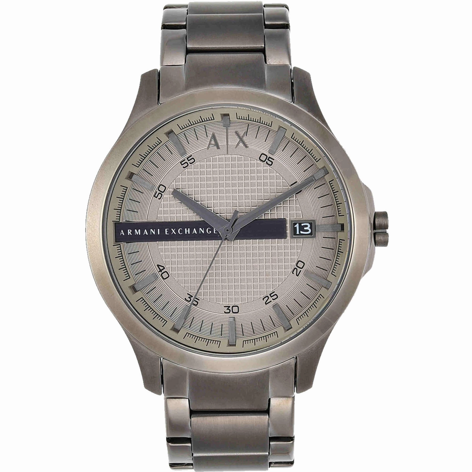 Armani Exchange Men's Watch - Hampton Quartz Light Grey Dial Grey Bracelet | AX2194 men's watches best men's watches under $500 affordable men's watches men watches classic